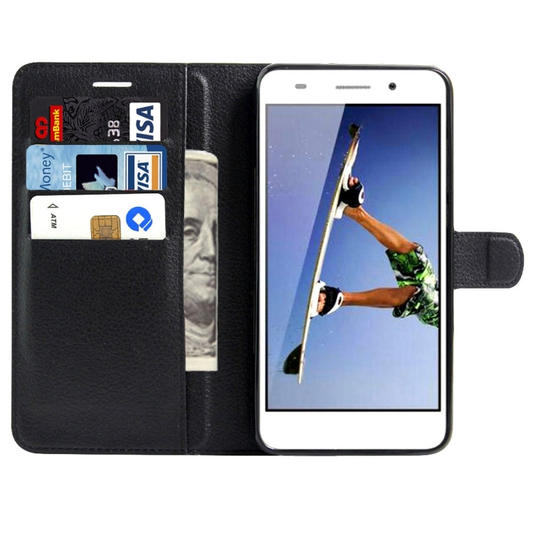 For Huawei  Honor 5A & Y6 II Litchi Texture Horizontal Flip Leather Case with Magnetic Buckle & Holder & Card Slots & Wallet