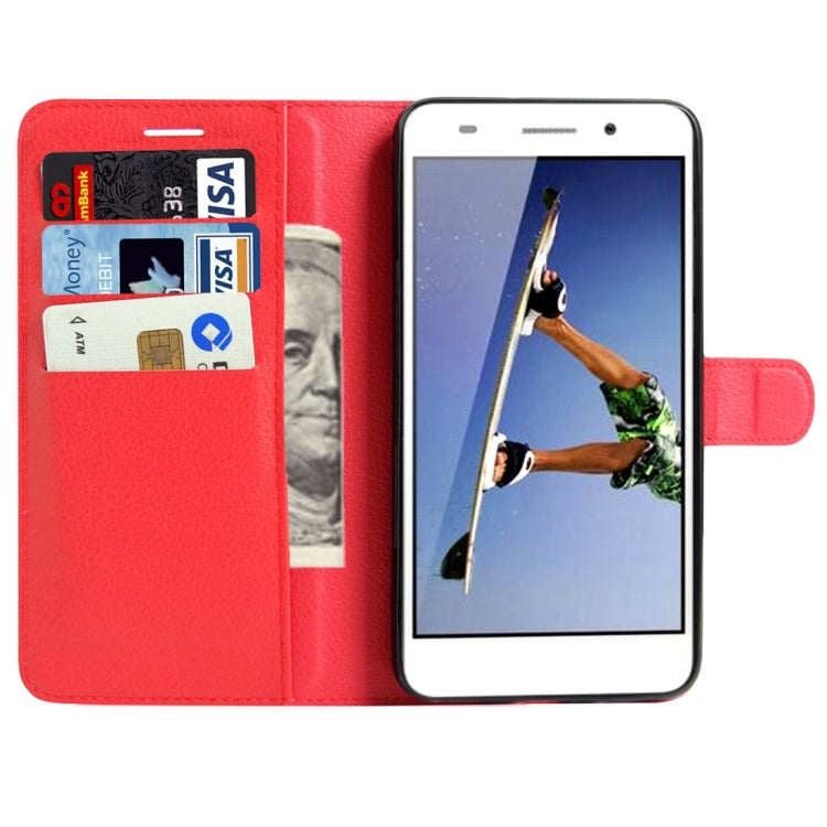 For Huawei  Honor 5A & Y6 II Litchi Texture Horizontal Flip Leather Case with Magnetic Buckle & Holder & Card Slots & Wallet