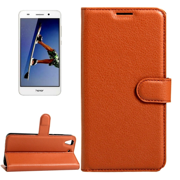 For Huawei  Honor 5A & Y6 II Litchi Texture Horizontal Flip Leather Case with Magnetic Buckle & Holder & Card Slots & Wallet