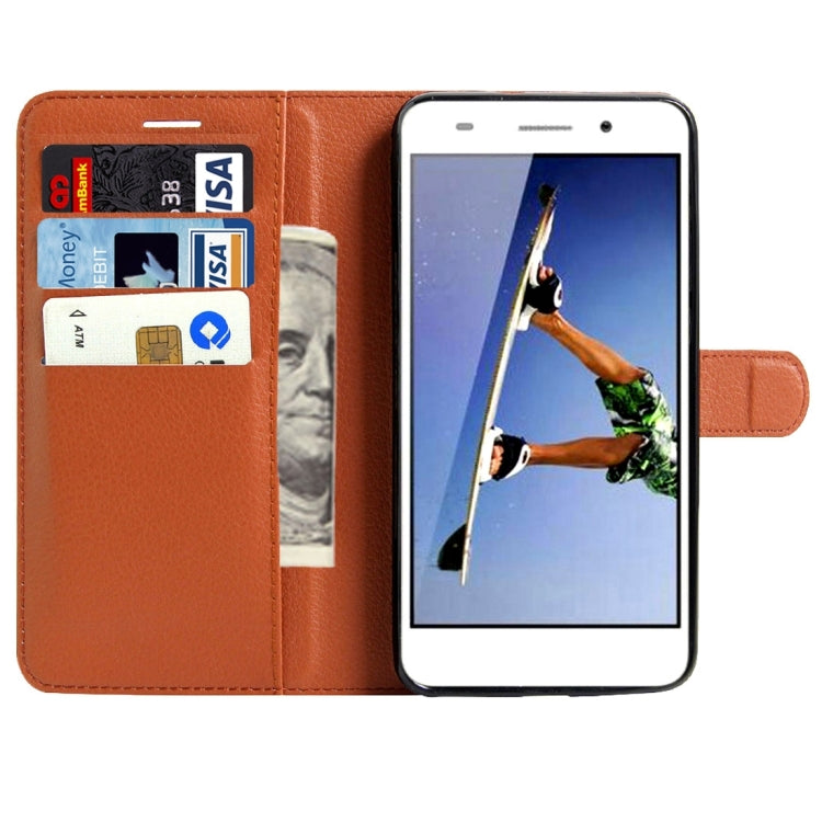 For Huawei  Honor 5A & Y6 II Litchi Texture Horizontal Flip Leather Case with Magnetic Buckle & Holder & Card Slots & Wallet