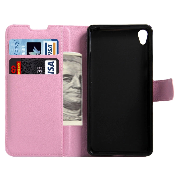 For Sony Xperia E5 Litchi Texture Horizontal Flip Leather Case with Magnetic Buckle & Holder & Card Slots & Wallet