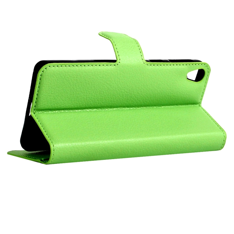 For Sony Xperia E5 Litchi Texture Horizontal Flip Leather Case with Magnetic Buckle & Holder & Card Slots & Wallet