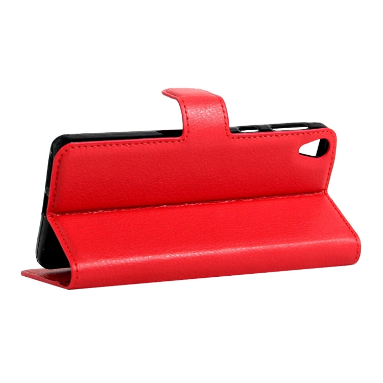 For Sony Xperia E5 Litchi Texture Horizontal Flip Leather Case with Magnetic Buckle & Holder & Card Slots & Wallet