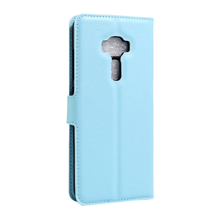 For ASUS ZenFone 3 / ZE552KL Litchi Texture Horizontal Flip Leather Case with Magnetic Buckle & Holder & Card Slots & Wallet