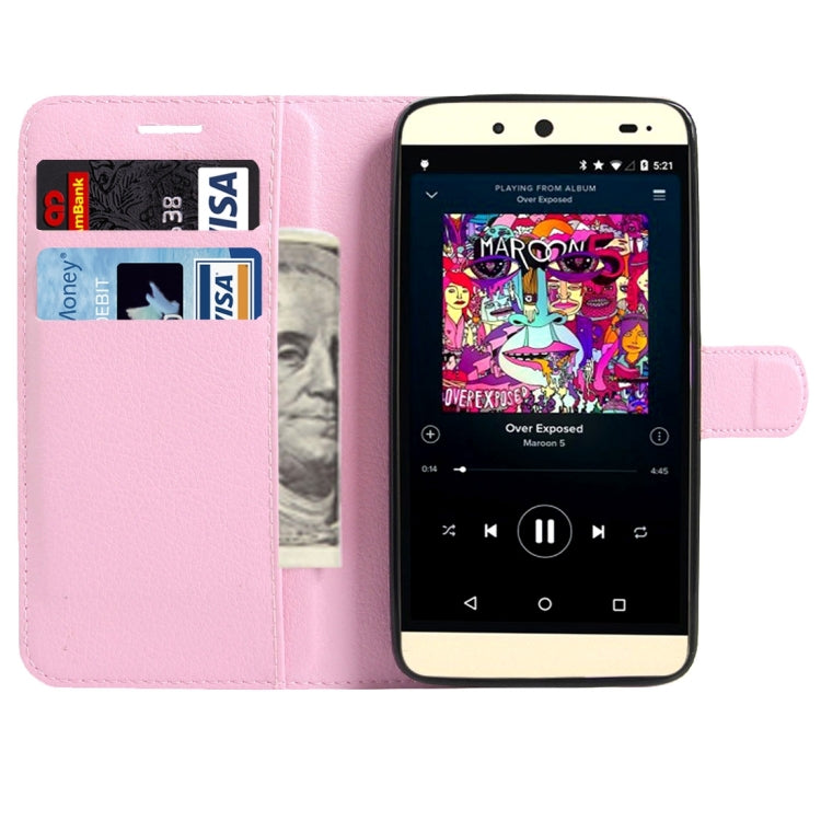 For BLU Energy X Litchi Texture Horizontal Flip Leather Case with Magnetic Buckle & Holder & Card Slots & Wallet