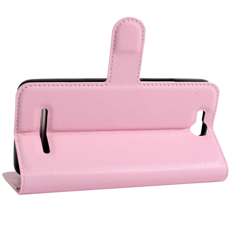 For BLU Energy X Litchi Texture Horizontal Flip Leather Case with Magnetic Buckle & Holder & Card Slots & Wallet