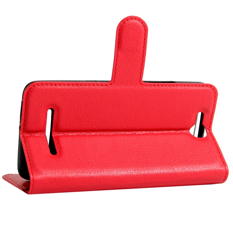 For BLU Energy X Litchi Texture Horizontal Flip Leather Case with Magnetic Buckle & Holder & Card Slots & Wallet