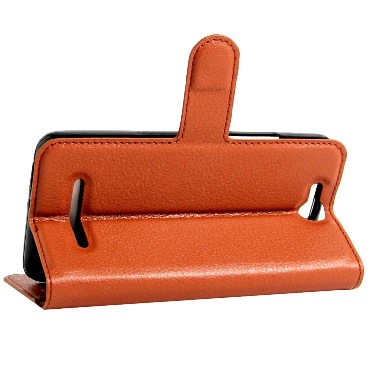 For BLU Energy X Litchi Texture Horizontal Flip Leather Case with Magnetic Buckle & Holder & Card Slots & Wallet