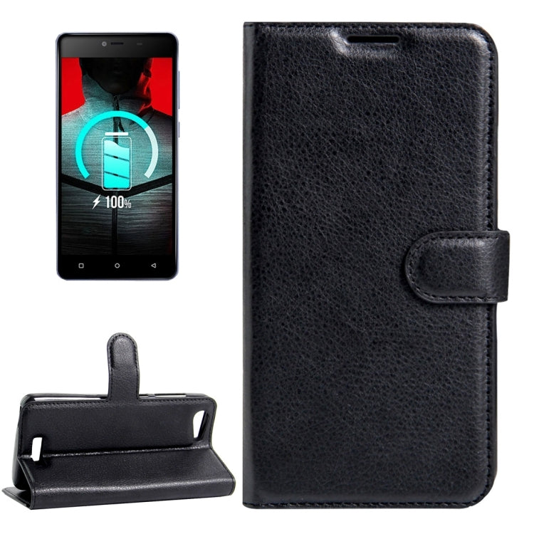 For BLU Energy X 2 Litchi Texture Horizontal Flip Leather Case with Magnetic Buckle & Holder & Card Slots & Wallet