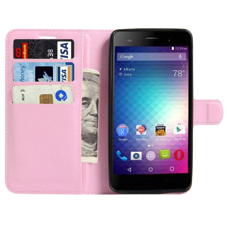 For BLU Energy X 2 Litchi Texture Horizontal Flip Leather Case with Magnetic Buckle & Holder & Card Slots & Wallet