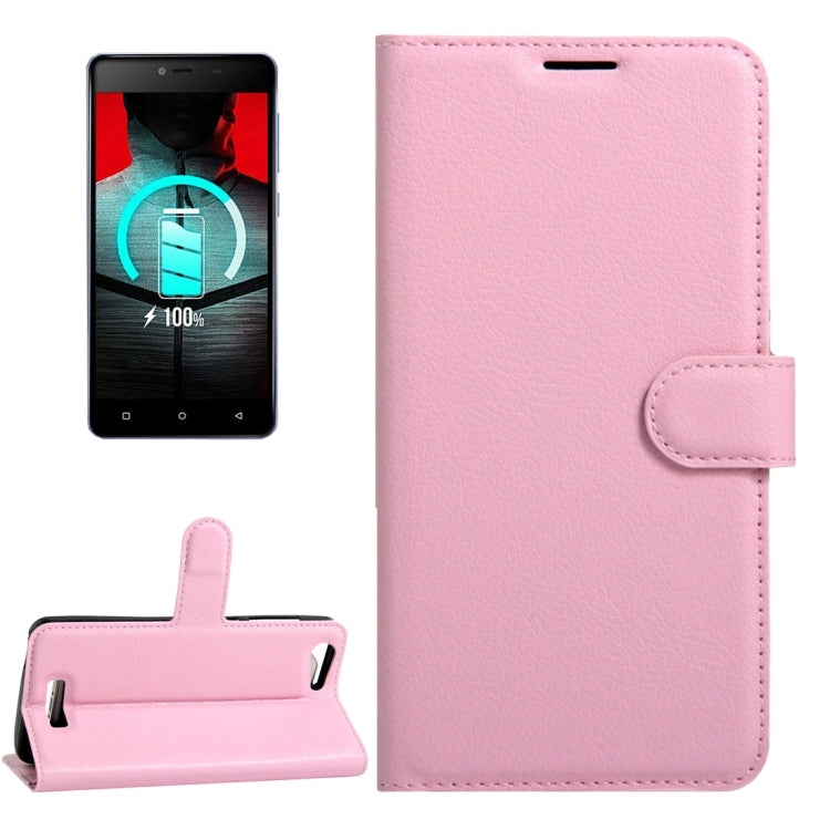 For BLU Energy X 2 Litchi Texture Horizontal Flip Leather Case with Magnetic Buckle & Holder & Card Slots & Wallet