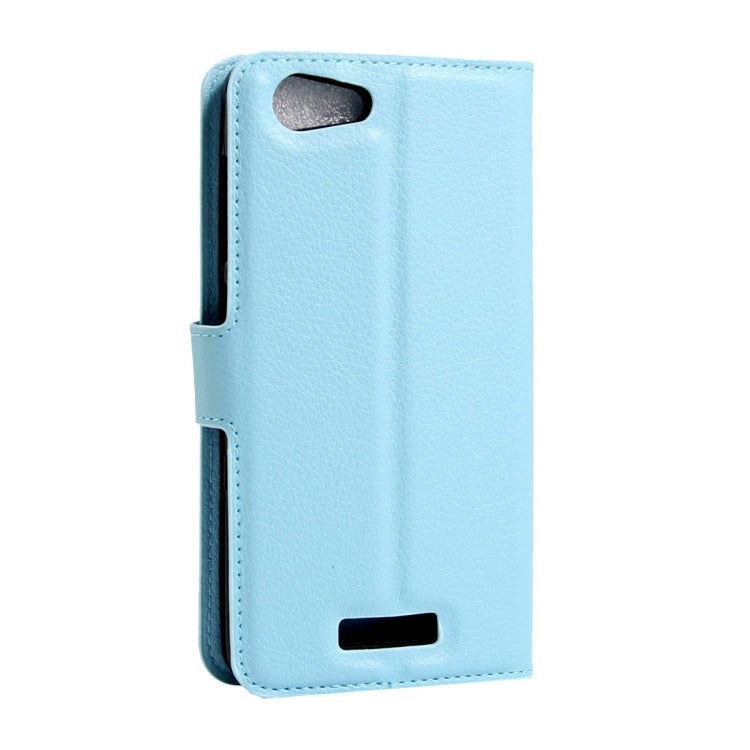 For BLU Energy X 2 Litchi Texture Horizontal Flip Leather Case with Magnetic Buckle & Holder & Card Slots & Wallet