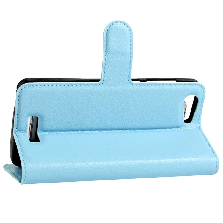 For BLU Energy X 2 Litchi Texture Horizontal Flip Leather Case with Magnetic Buckle & Holder & Card Slots & Wallet