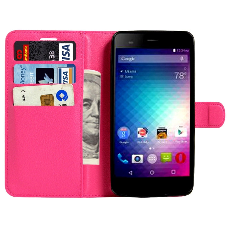 For BLU Energy X 2 Litchi Texture Horizontal Flip Leather Case with Magnetic Buckle & Holder & Card Slots & Wallet