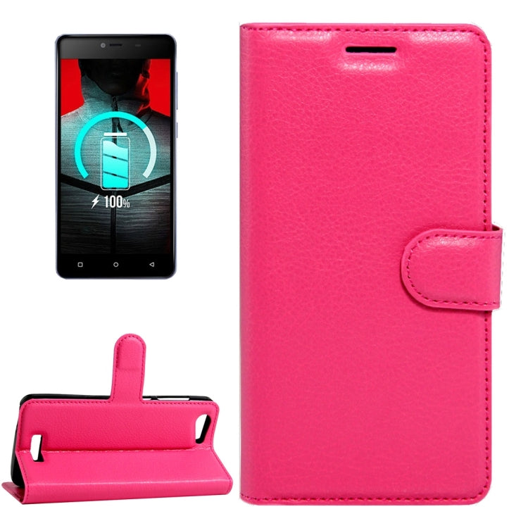 For BLU Energy X 2 Litchi Texture Horizontal Flip Leather Case with Magnetic Buckle & Holder & Card Slots & Wallet