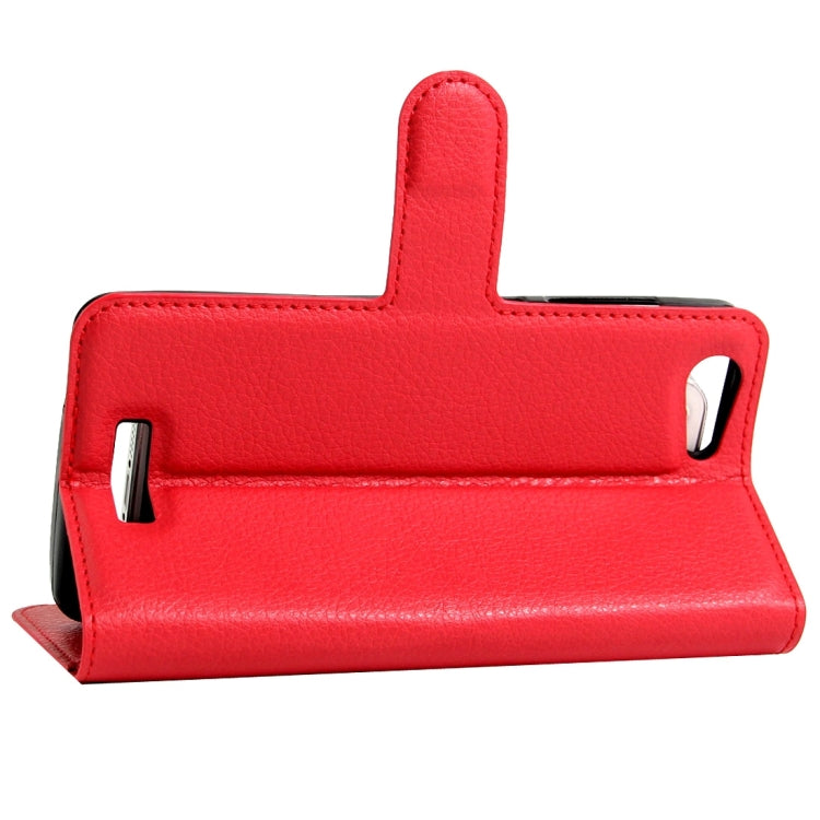 For BLU Energy X 2 Litchi Texture Horizontal Flip Leather Case with Magnetic Buckle & Holder & Card Slots & Wallet