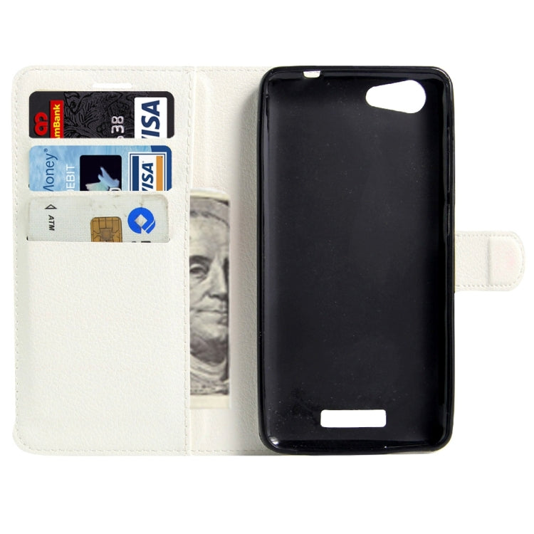 For BLU Energy X 2 Litchi Texture Horizontal Flip Leather Case with Magnetic Buckle & Holder & Card Slots & Wallet