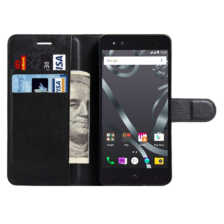 For BQ Aquaris X5 Litchi Texture Horizontal Flip Leather Case with Magnetic Buckle & Holder & Card Slots & Wallet