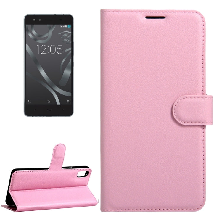 For BQ Aquaris X5 Litchi Texture Horizontal Flip Leather Case with Magnetic Buckle & Holder & Card Slots & Wallet