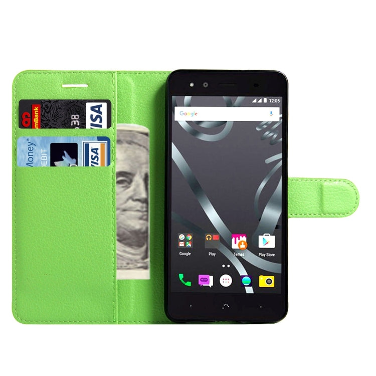 For BQ Aquaris X5 Litchi Texture Horizontal Flip Leather Case with Magnetic Buckle & Holder & Card Slots & Wallet