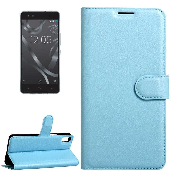 For BQ Aquaris X5 Litchi Texture Horizontal Flip Leather Case with Magnetic Buckle & Holder & Card Slots & Wallet