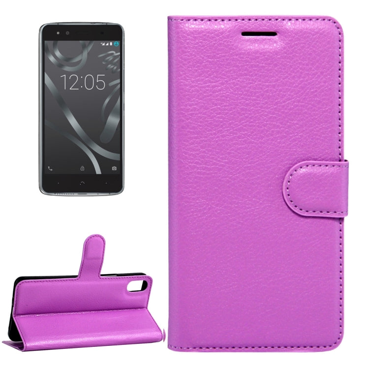 For BQ Aquaris X5 Litchi Texture Horizontal Flip Leather Case with Magnetic Buckle & Holder & Card Slots & Wallet