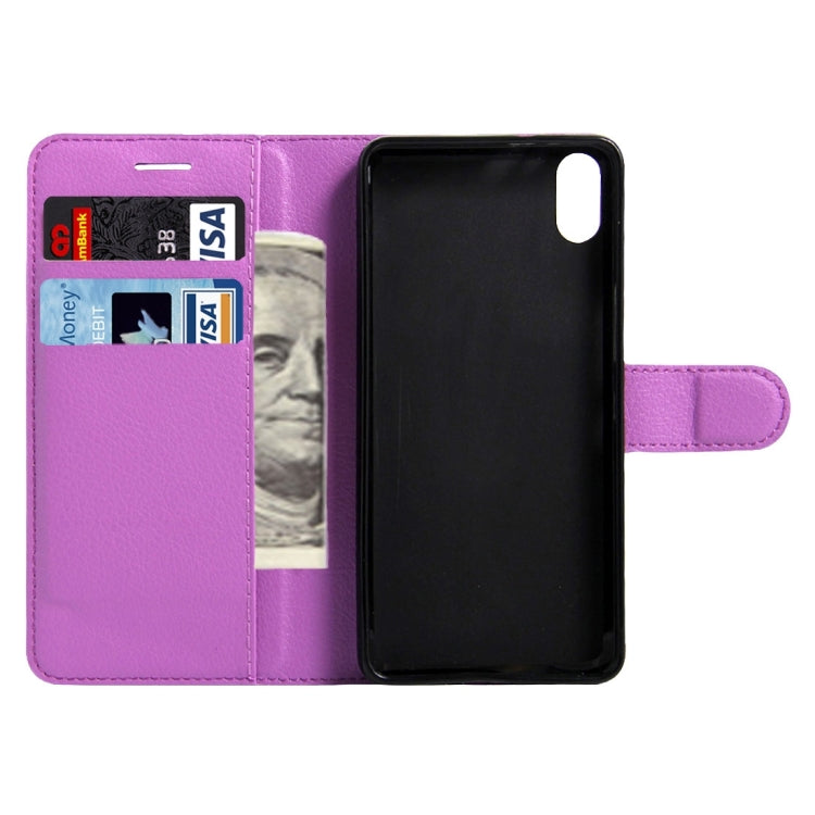 For BQ Aquaris X5 Litchi Texture Horizontal Flip Leather Case with Magnetic Buckle & Holder & Card Slots & Wallet