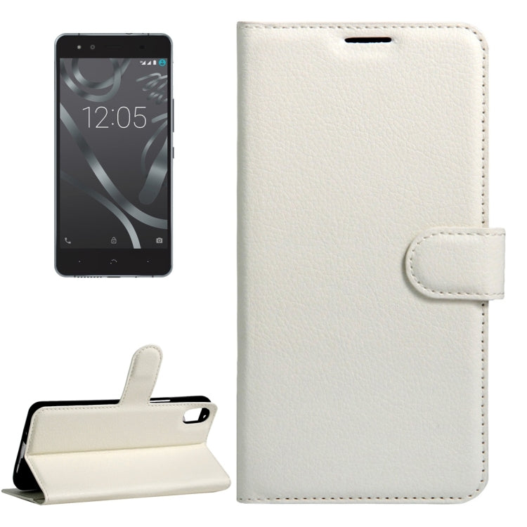 For BQ Aquaris X5 Litchi Texture Horizontal Flip Leather Case with Magnetic Buckle & Holder & Card Slots & Wallet