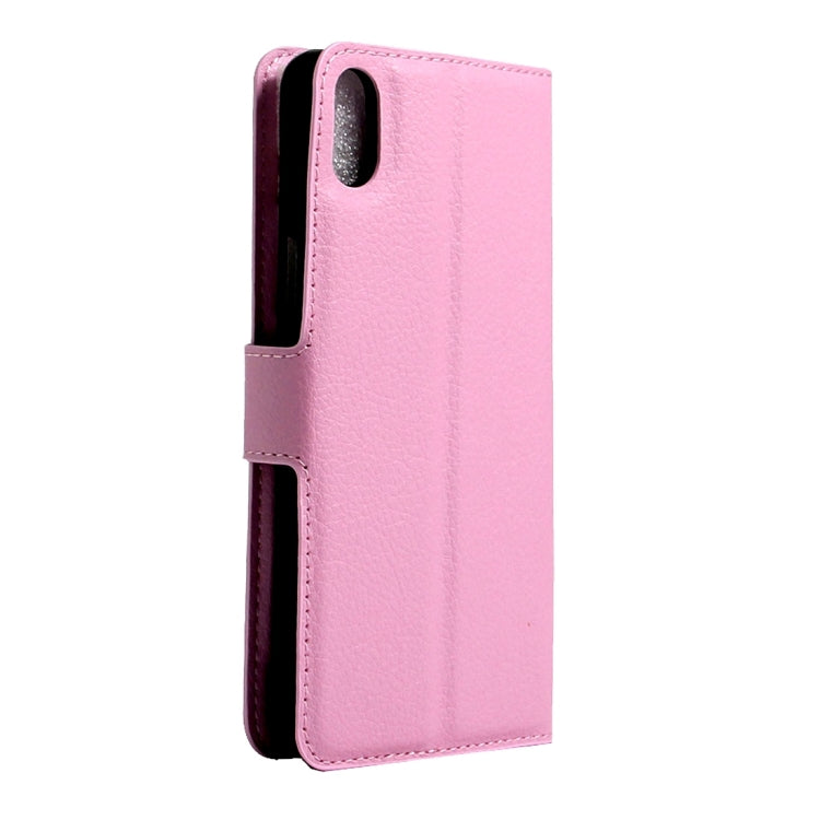 For BQ Aquaris X5 Plus Litchi Texture Horizontal Flip Leather Case with Magnetic Buckle & Holder & Card Slots & Wallet