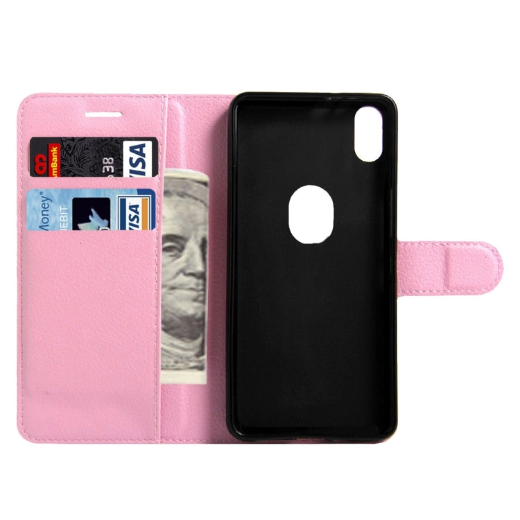 For BQ Aquaris X5 Plus Litchi Texture Horizontal Flip Leather Case with Magnetic Buckle & Holder & Card Slots & Wallet