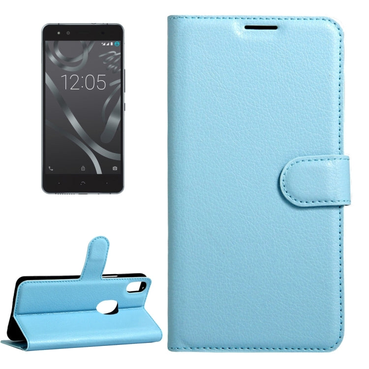 For BQ Aquaris X5 Plus Litchi Texture Horizontal Flip Leather Case with Magnetic Buckle & Holder & Card Slots & Wallet