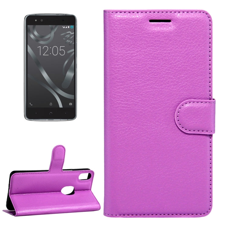 For BQ Aquaris X5 Plus Litchi Texture Horizontal Flip Leather Case with Magnetic Buckle & Holder & Card Slots & Wallet
