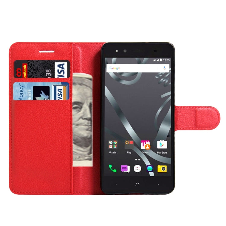 For BQ Aquaris X5 Plus Litchi Texture Horizontal Flip Leather Case with Magnetic Buckle & Holder & Card Slots & Wallet