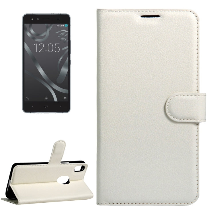 For BQ Aquaris X5 Plus Litchi Texture Horizontal Flip Leather Case with Magnetic Buckle & Holder & Card Slots & Wallet