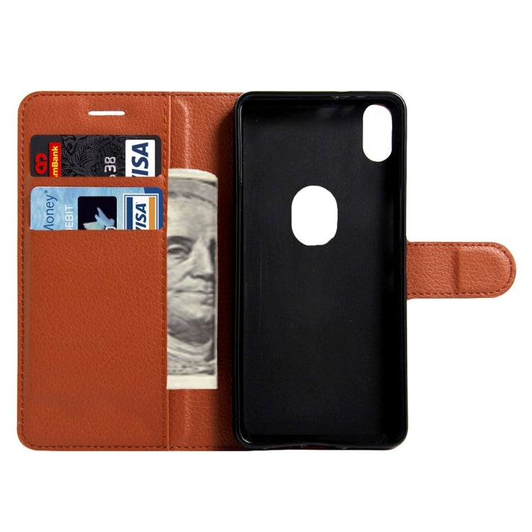 For BQ Aquaris X5 Plus Litchi Texture Horizontal Flip Leather Case with Magnetic Buckle & Holder & Card Slots & Wallet