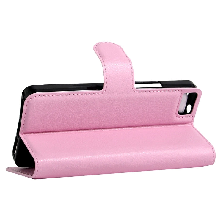 For BQ Aquaris A4.5 Litchi Texture Horizontal Flip Leather Case with Magnetic Buckle & Holder & Card Slots & Wallet