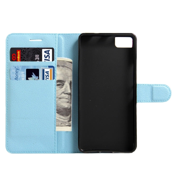 For BQ Aquaris A4.5 Litchi Texture Horizontal Flip Leather Case with Magnetic Buckle & Holder & Card Slots & Wallet