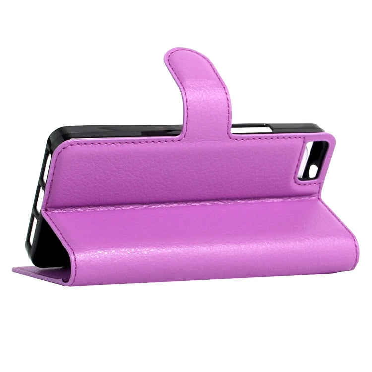 For BQ Aquaris A4.5 Litchi Texture Horizontal Flip Leather Case with Magnetic Buckle & Holder & Card Slots & Wallet