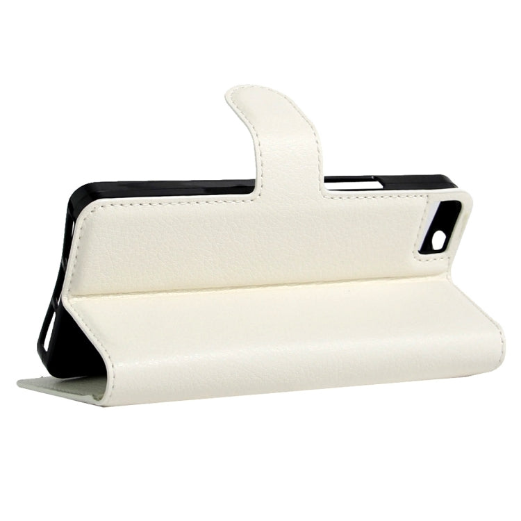 For BQ Aquaris A4.5 Litchi Texture Horizontal Flip Leather Case with Magnetic Buckle & Holder & Card Slots & Wallet