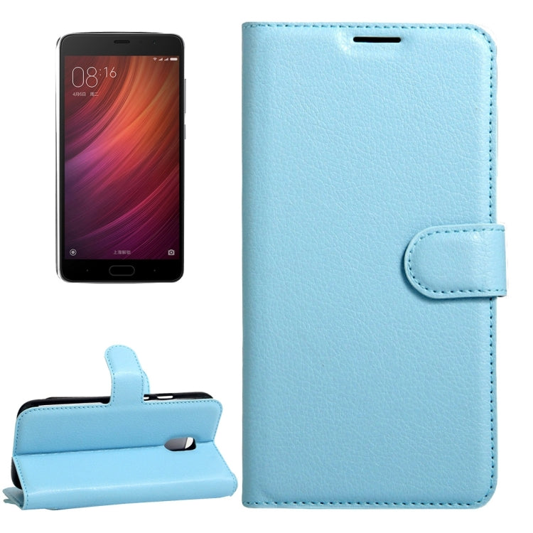 For Xiaomi  Redmi Pro Litchi Texture Horizontal Flip Leather Case with Magnetic Buckle & Holder & Card Slots & Wallet