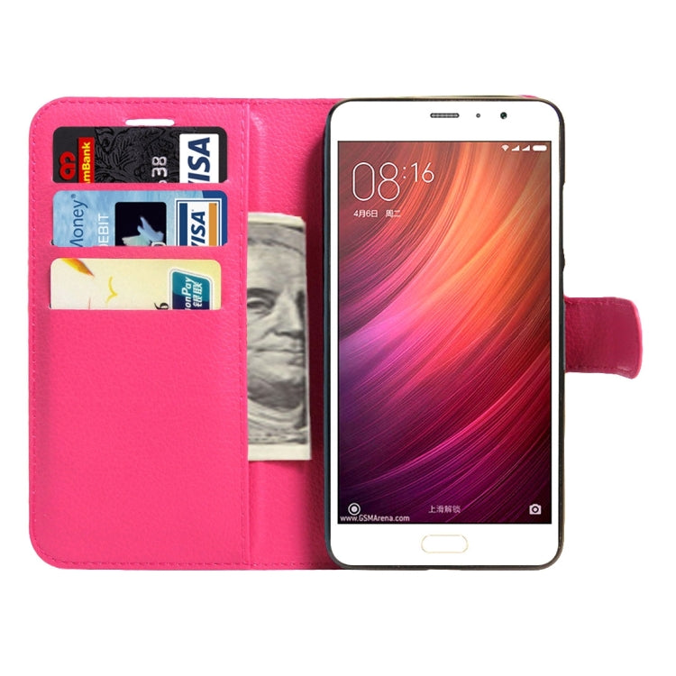 For Xiaomi  Redmi Pro Litchi Texture Horizontal Flip Leather Case with Magnetic Buckle & Holder & Card Slots & Wallet