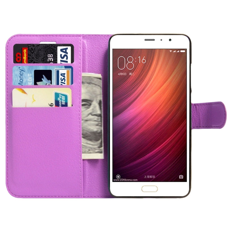 For Xiaomi  Redmi Pro Litchi Texture Horizontal Flip Leather Case with Magnetic Buckle & Holder & Card Slots & Wallet