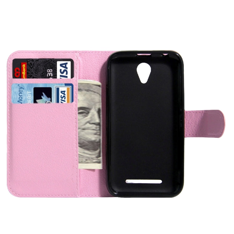 For ZTE  Blade A110 & Blade L110 Litchi Texture Horizontal Flip Leather Case with Magnetic Buckle & Holder & Card Slots & Wallet