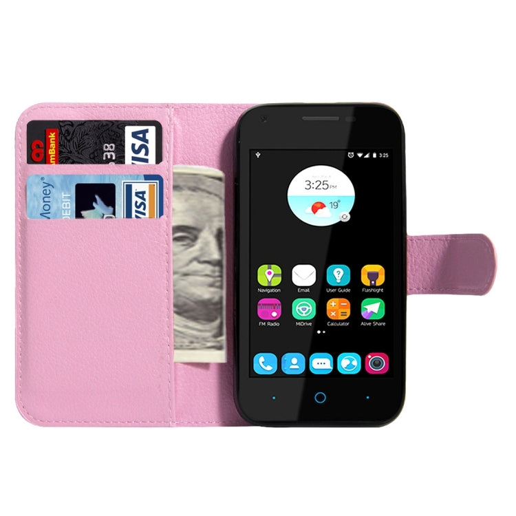 For ZTE  Blade A110 & Blade L110 Litchi Texture Horizontal Flip Leather Case with Magnetic Buckle & Holder & Card Slots & Wallet