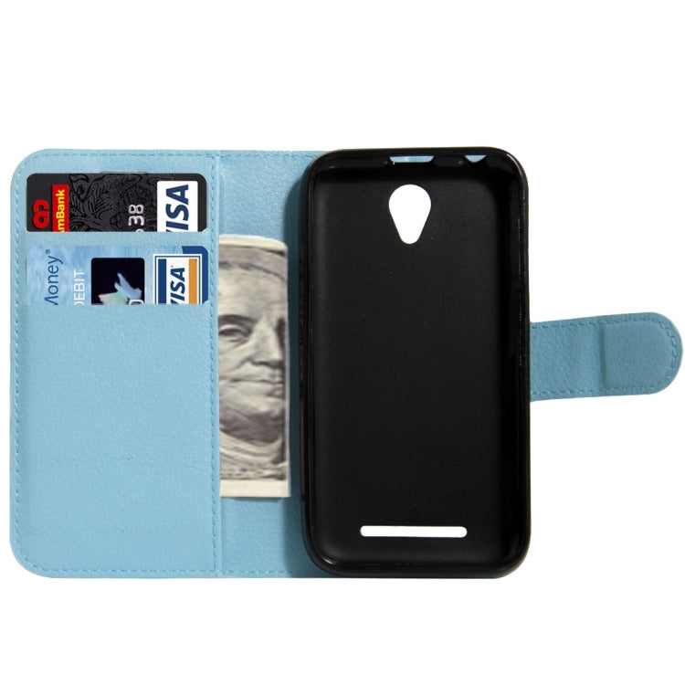 For ZTE  Blade A110 & Blade L110 Litchi Texture Horizontal Flip Leather Case with Magnetic Buckle & Holder & Card Slots & Wallet