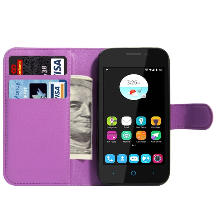 For ZTE  Blade A110 & Blade L110 Litchi Texture Horizontal Flip Leather Case with Magnetic Buckle & Holder & Card Slots & Wallet