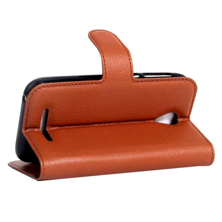 For ZTE  Blade A110 & Blade L110 Litchi Texture Horizontal Flip Leather Case with Magnetic Buckle & Holder & Card Slots & Wallet