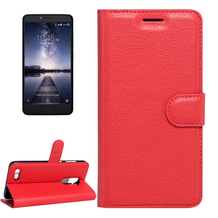 For ZTE  Z max Pro Litchi Texture Horizontal Flip Leather Case with Magnetic Buckle & Holder & Card Slots & Wallet