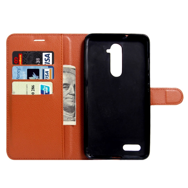 For ZTE  Z max Pro Litchi Texture Horizontal Flip Leather Case with Magnetic Buckle & Holder & Card Slots & Wallet