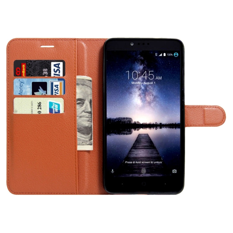 For ZTE  Z max Pro Litchi Texture Horizontal Flip Leather Case with Magnetic Buckle & Holder & Card Slots & Wallet